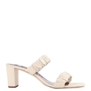 STAUD Frankie Heeled Sandals, Cream